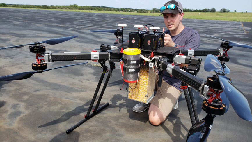 Advanced TechInitiatives flying a drone
