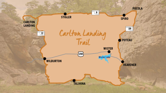 Map of CarltonLanding trail