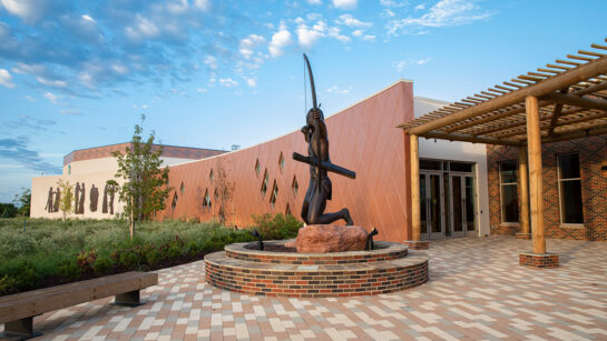front view of the Choctaw Cultural Center
