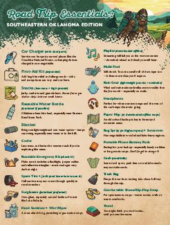 Road Trip Essentials: Southeastern Oklahoma Edition Checklist